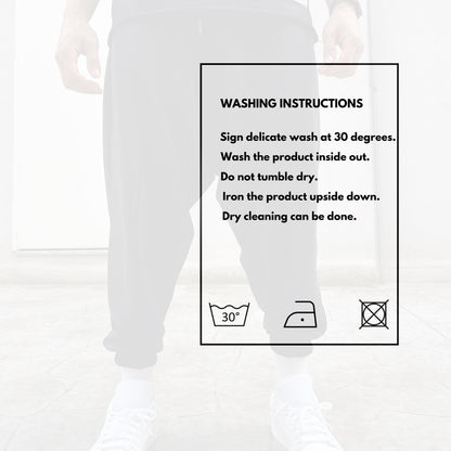 Unisex Harem Pants , Baggy Cotton Blend Trousers, Drop Crotch Joggers