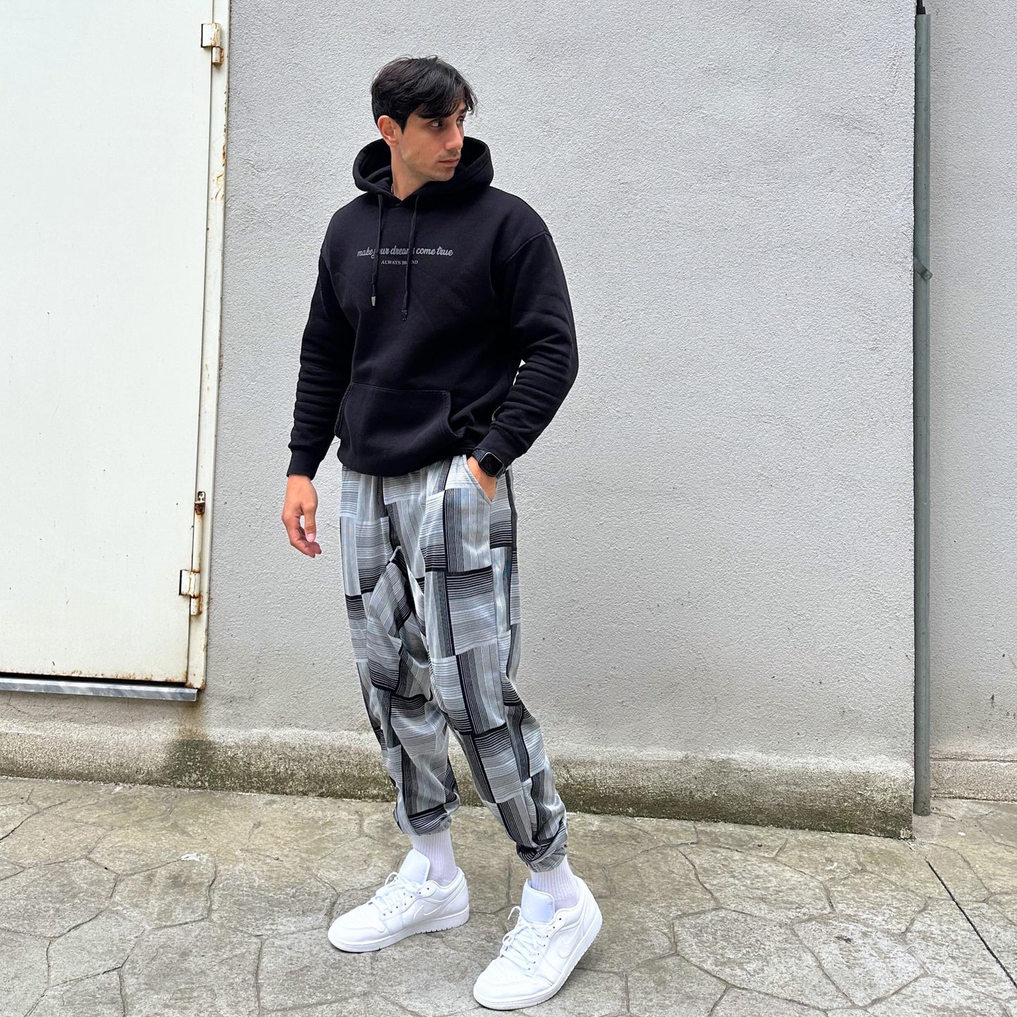 Unisex Harem Pants , Baggy Drop Crotch Trousers, Cotton Blend Joggers